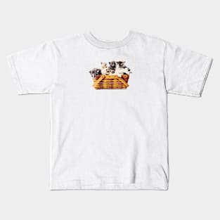 Kittens in a Basket Kids T-Shirt